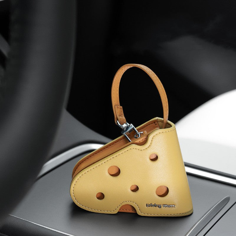 Brehn | Süße Käse Schlüsselanhänger Tasche