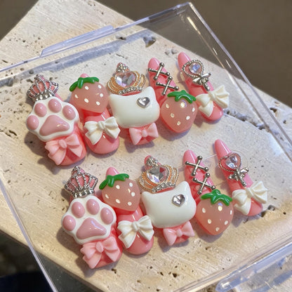 Verspielt Themen 3D Nagelkunst Dekorationsset