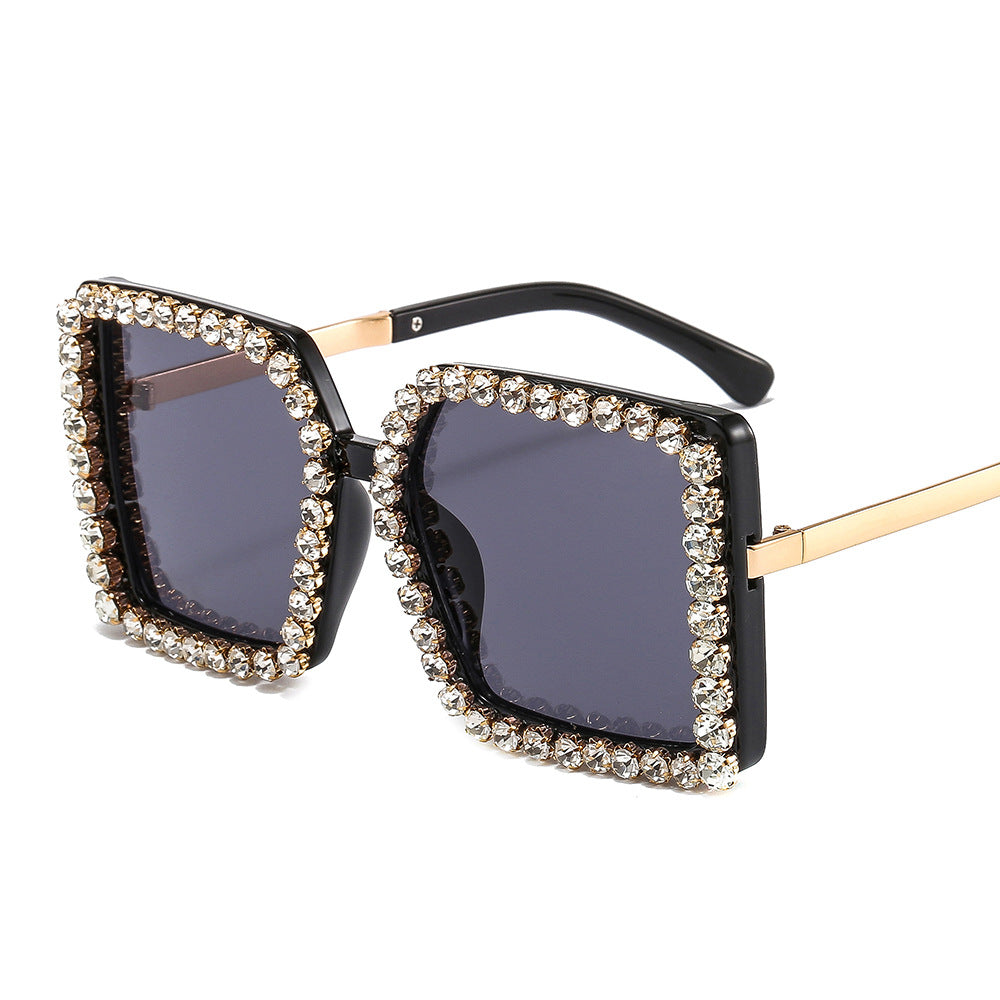 Damen glamouröse Sonnenbrille mit quadratischem Rahmen Brehn