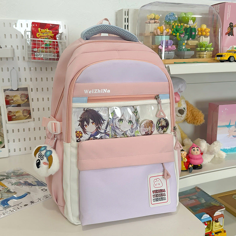 Ästhetischer Graphic Design Schulrucksack