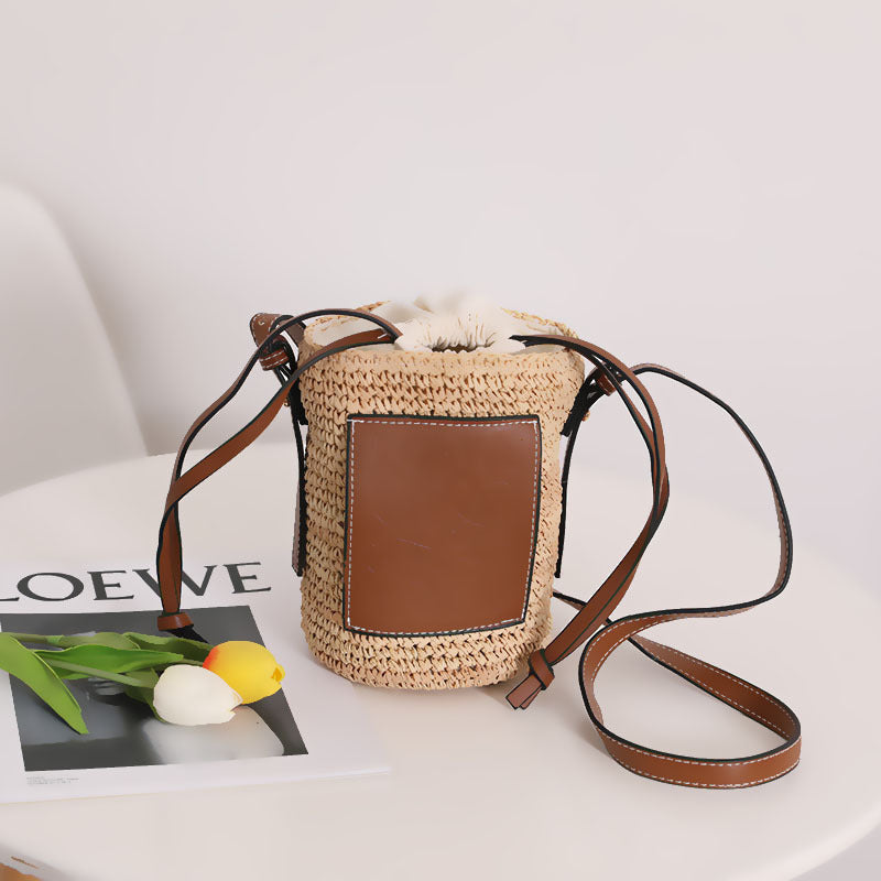 Modische Rucksacktasche Aus Geflochtenem Material Brehn
