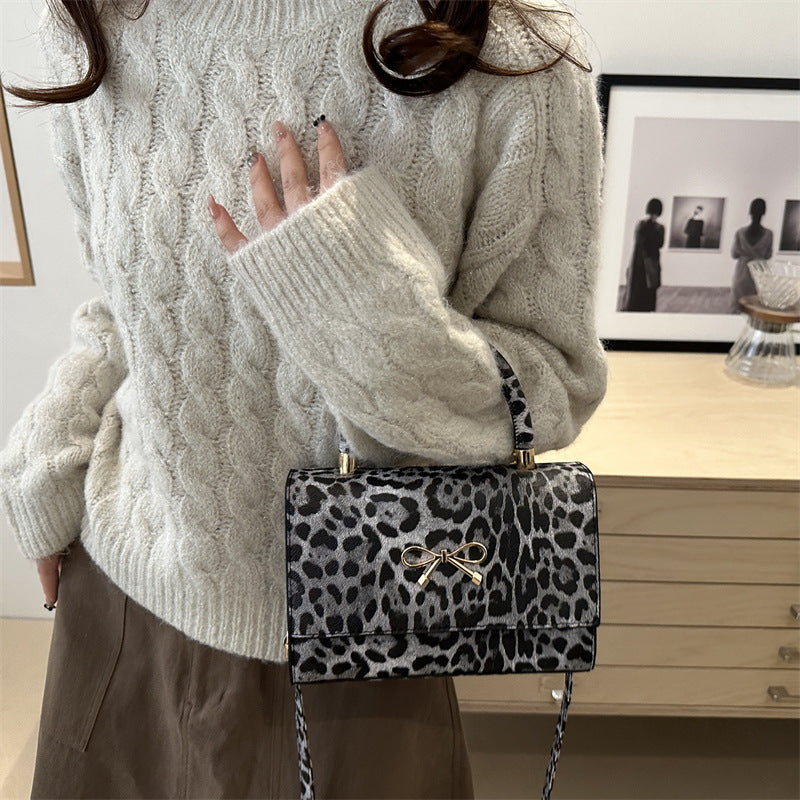 Stylische Tierdruck Top Handle Handtasche Brehn