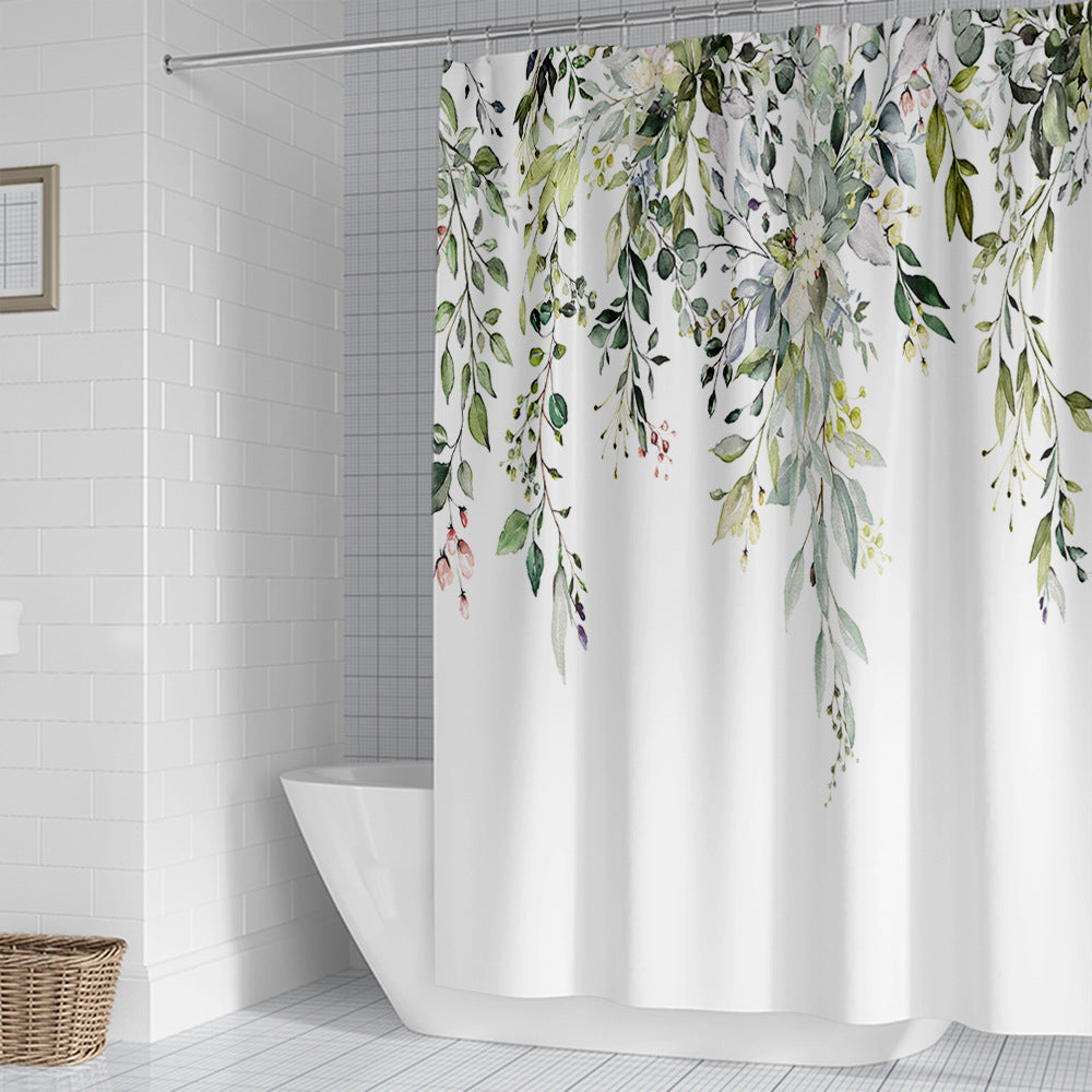 Künstlerische Florale Duschvorhang Brehn
