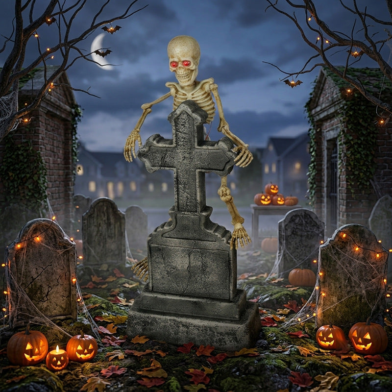 Spooky Animierte Skelettdekoration Brehn
