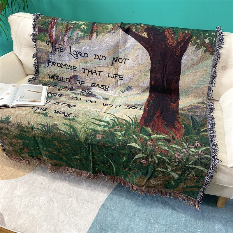 Inspirierende Wandteppich-Wurfdecke