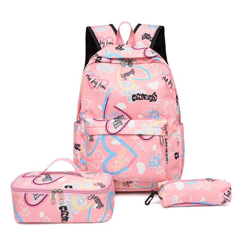 Rucksack-Set mit Isolierter Lunchbox und Stiftemäppchen Brehn