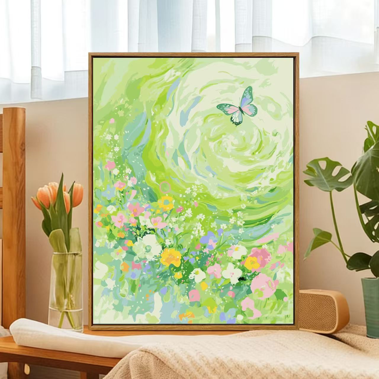 Floral Whirlwind Leinwandkunst Brehn