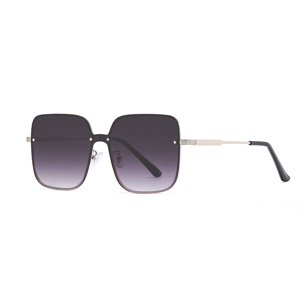 Damen Sonnenbrille im exzentrischen quadratischen Design mit hochwertigem Metallrahmen Brehn
