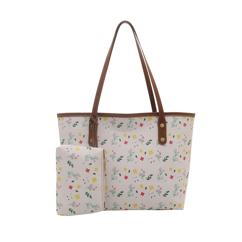 WoFloral gemusterte Strandtasche Brehn