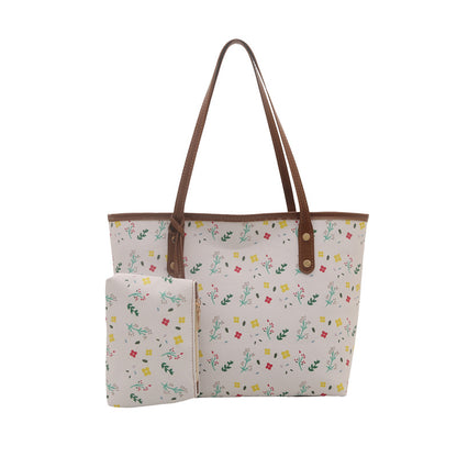 WoFloral gemusterte Strandtasche Brehn