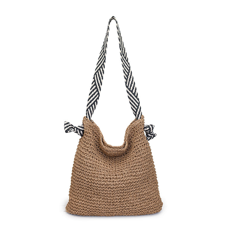 Gewebte Strohtasche für den Strand