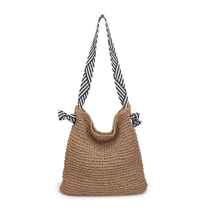 Gewebte Strohtasche für den Strand