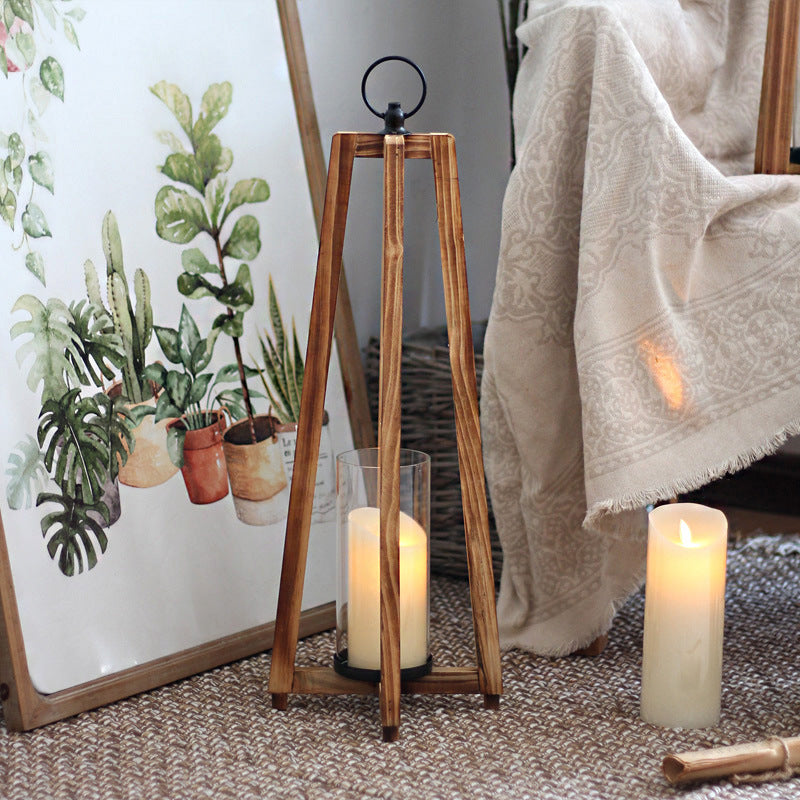 Stilvolle Laterne aus Holz Brehn