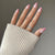 Elegantes mandelförmiges Press-On-Nagelset Brehn