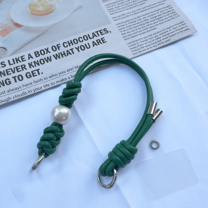 Eleganter geknoteter Leder-Schlüsselanhänger Halter Brehn