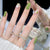 Kunstnagelset mit eleganten handgefertigten Designs Brehn