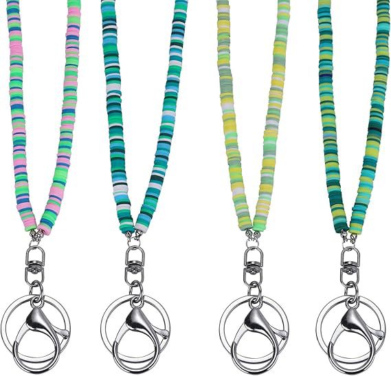 Bunte Perlen ID Badge Halter Lanyard Brehn