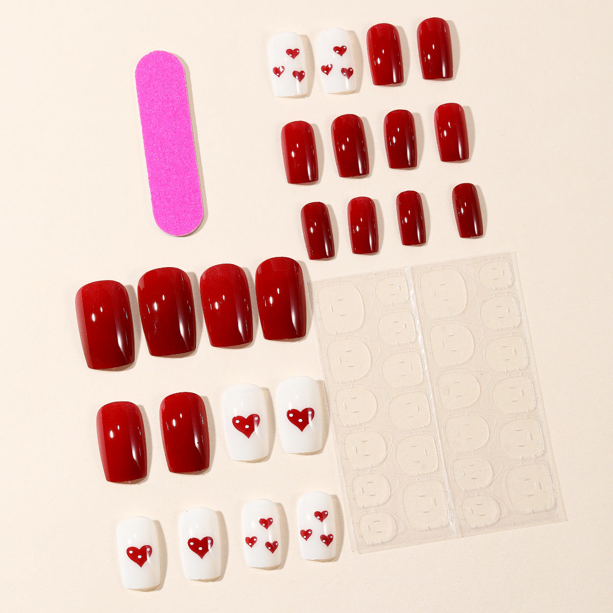Herz-Themen-Nagelkunst-Set Brehn