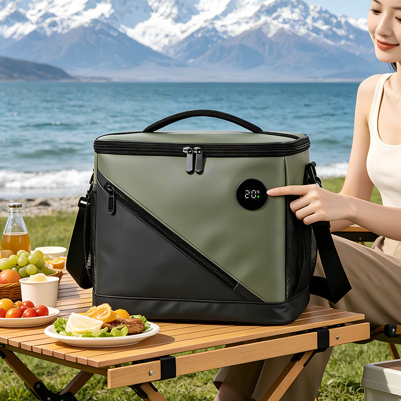 Isolierte Kühltasche mit digitalem Temperaturanzeiger Brehn
