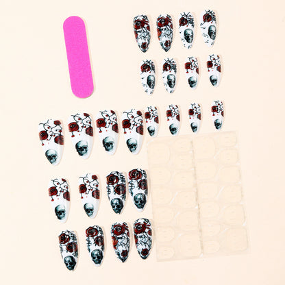 Gothic Floral Design Nagelkunst Extensions Brehn
