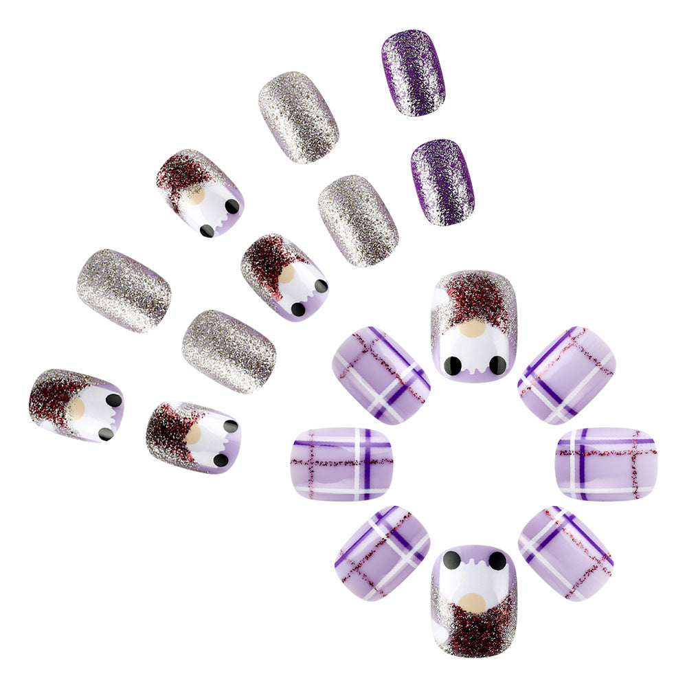Künstlerisches Glitter-Nagelkunst-Design Brehn