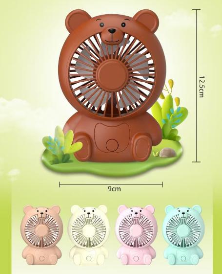 Unisex Niedlicher Bären Ventilator Brehn