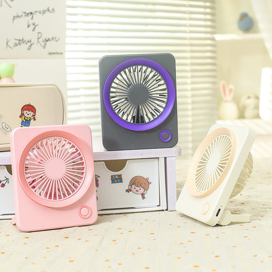 Damen Tragbarer USB Tischventilator mit kompaktem Design und mehreren Geschwindigkeitsmodi Brehn