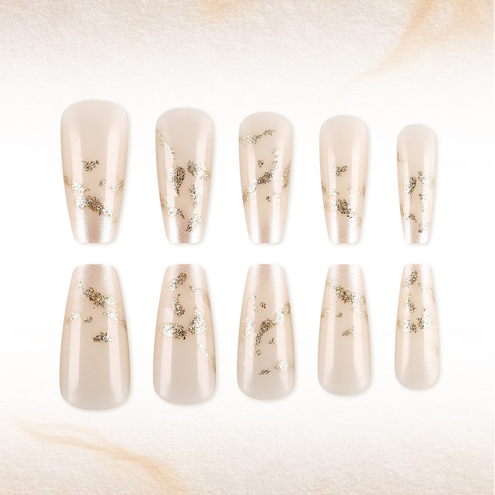 Glitzernde Eleganz Press-On Nagelset Brehn