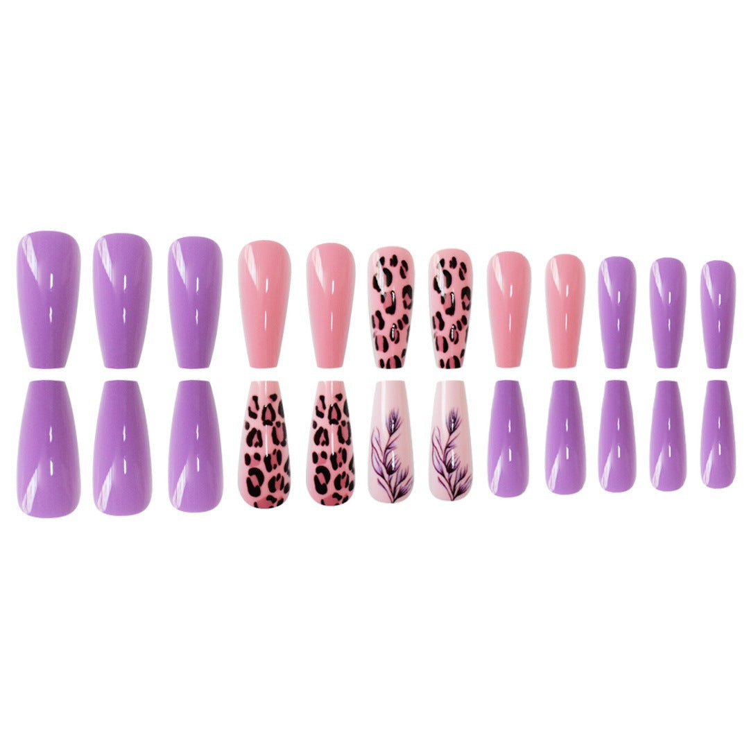 Stylisches Muster Druck-Nagel-Set Brehn