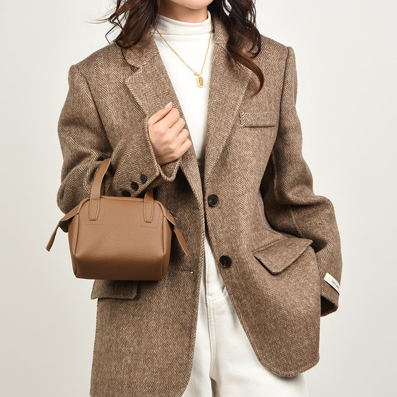 Texturierte Mini-Handtasche Brehn