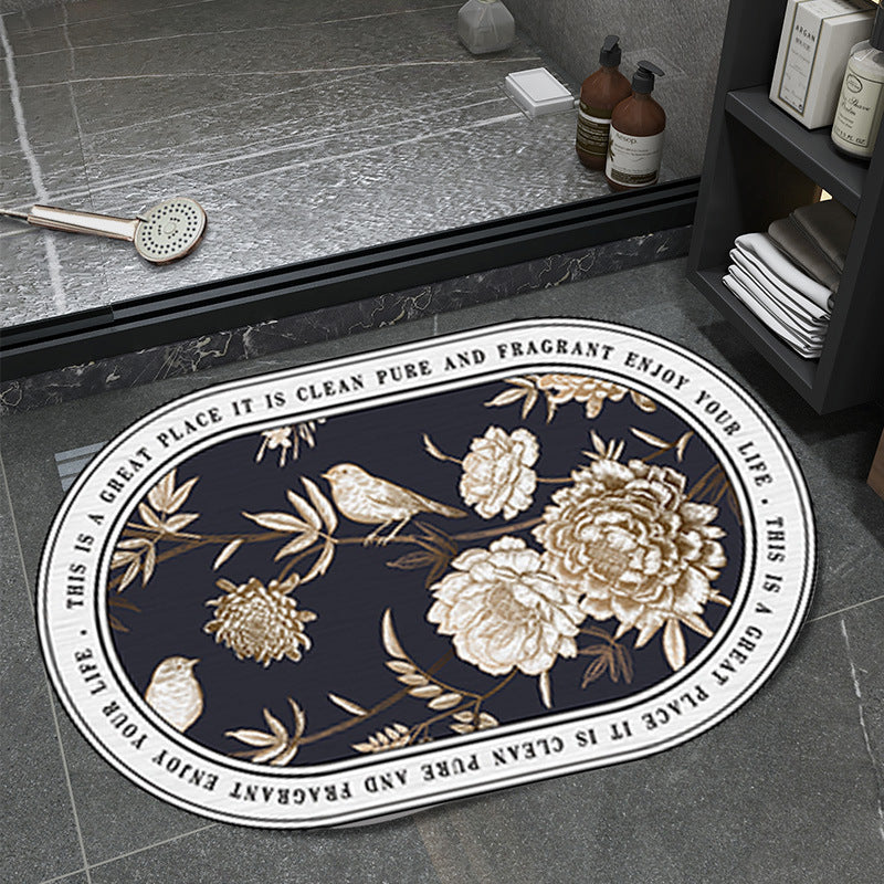 Floral Pattern Badematte Brehn
