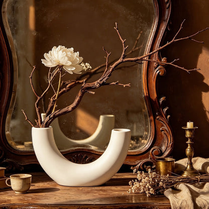Zeitgenössische gewölbte Dual-Vase Brehn