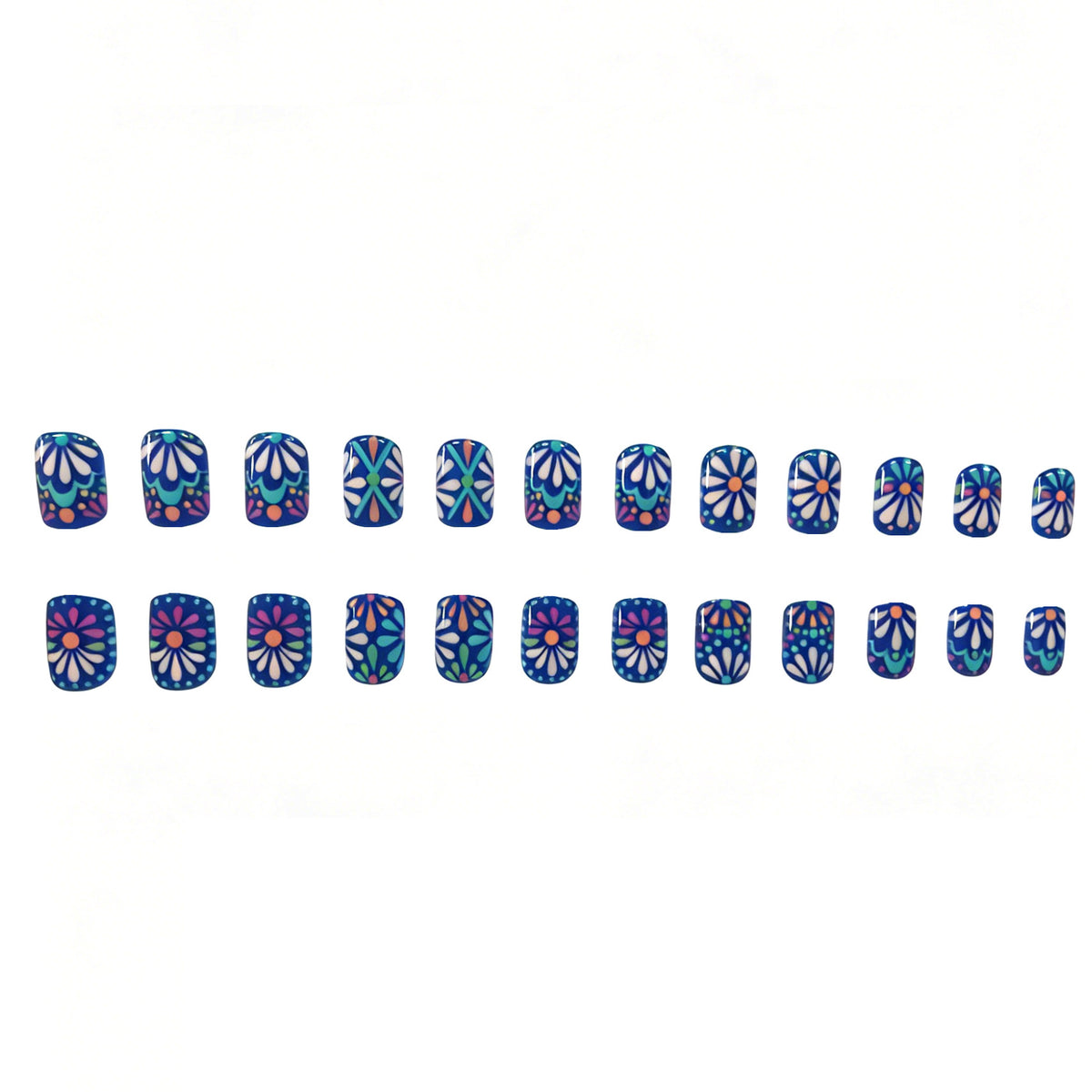 Florale dekorative Nagelkunst Verzierungen Brehn