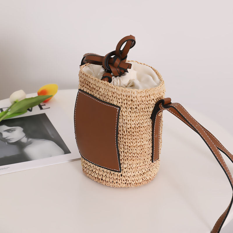 Modische Rucksacktasche Aus Geflochtenem Material Brehn