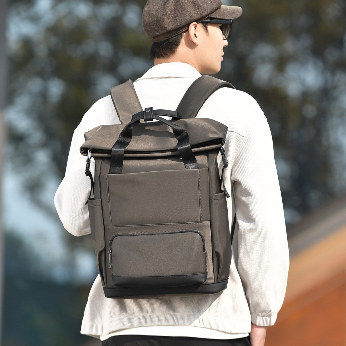 Langlebiger wasserdichter Roll-Top-Rucksack Brehn