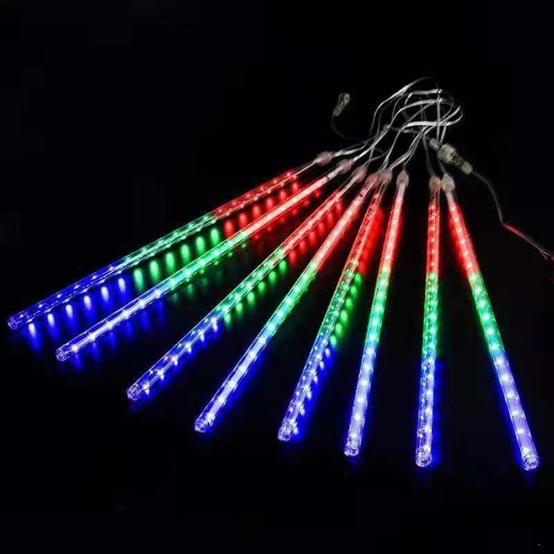 Outdoor Hängende Meteor-Rohrlichter für Bäume Wasserdicht Kaskadierende LED Regen Effekt Brehn