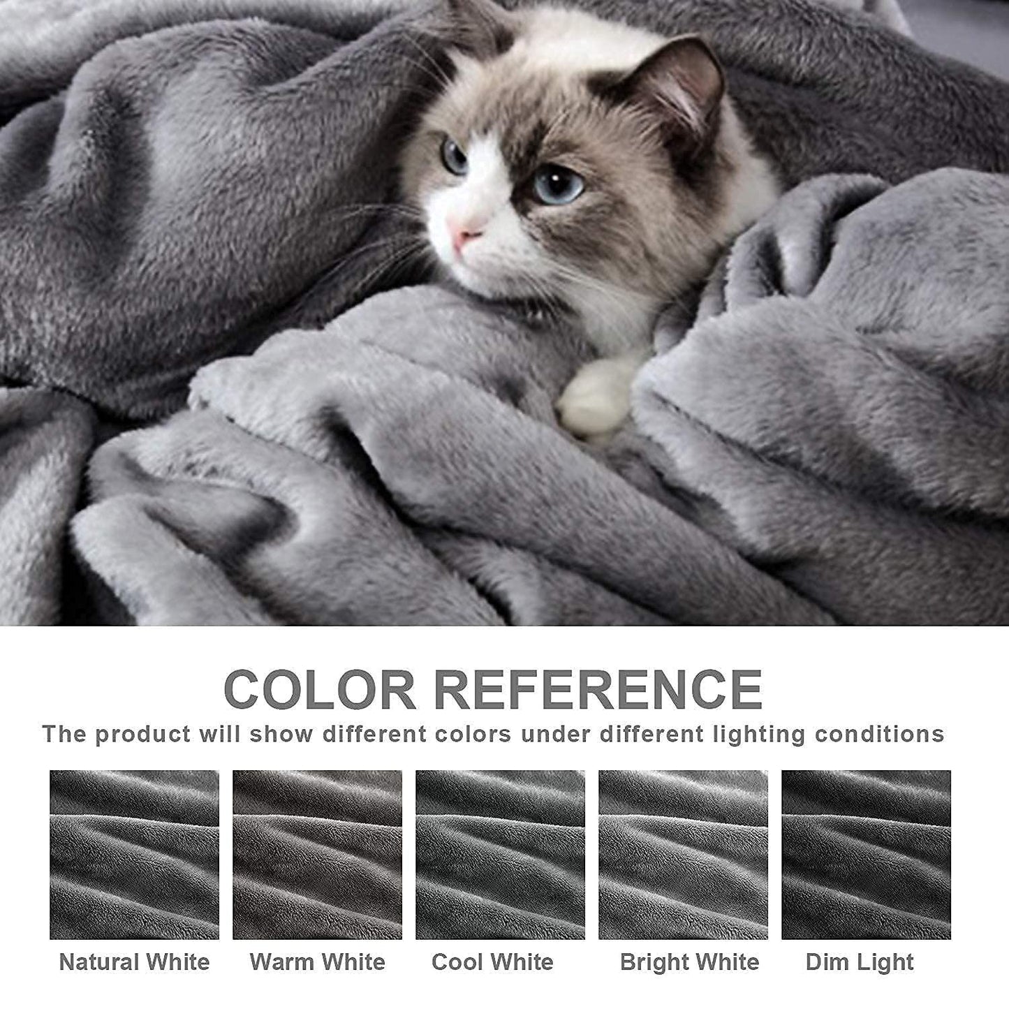 Damen luxuriöse Fleece-Decke mit sanfter Textur Brehn