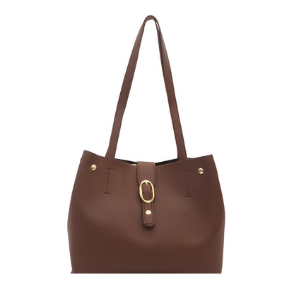 Strukturierte Leder-Shopper-Tasche Brehn