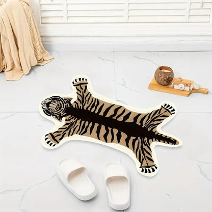 Verspielt tigerförmige Badematte