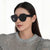 Damen Cat-Eye Sonnenbrille mit luxuriösen Designelementen Brehn