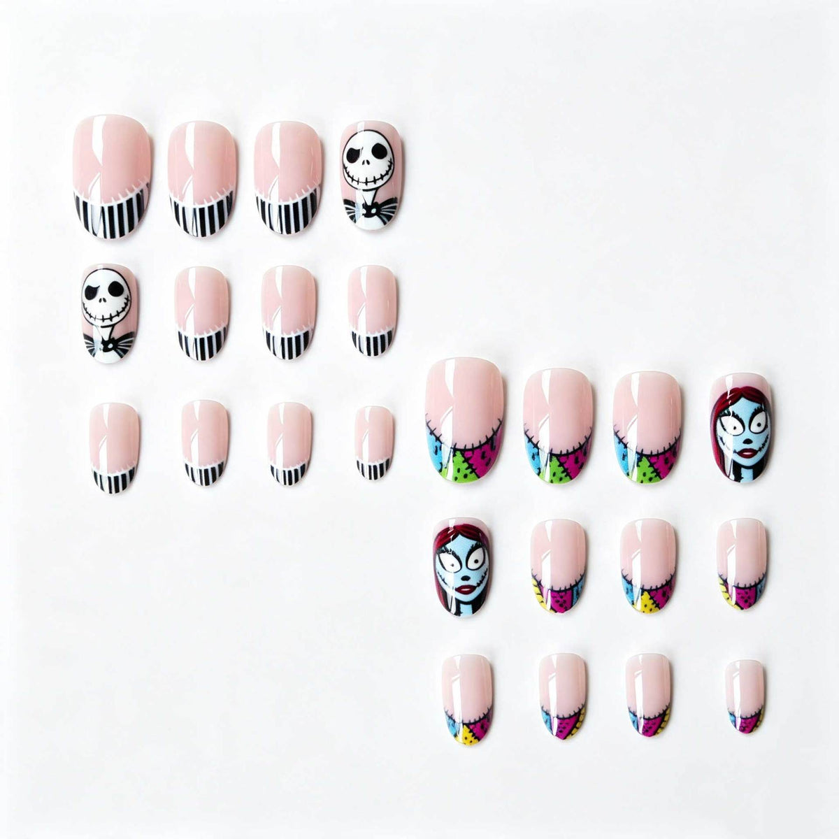 Künstlerisches von Halloween inspiriertes Nagelkunstset