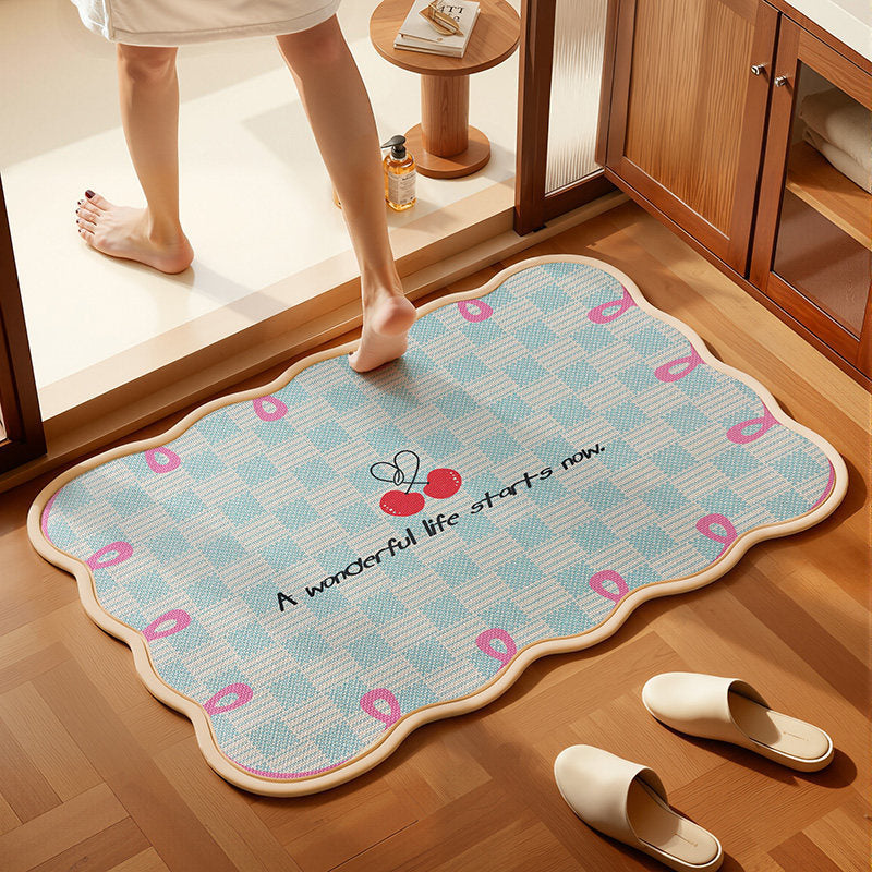 Kreatives Design Badematte Brehn