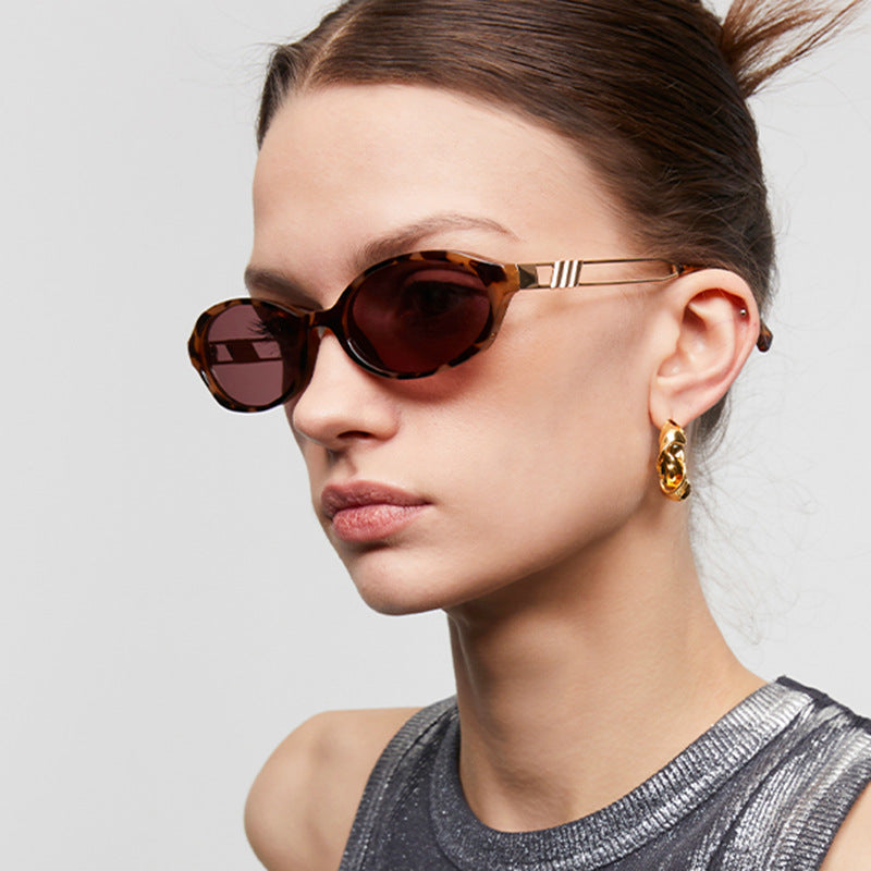 Damen modische Sonnenbrille im eleganten Schildkrötenmuster Brehn