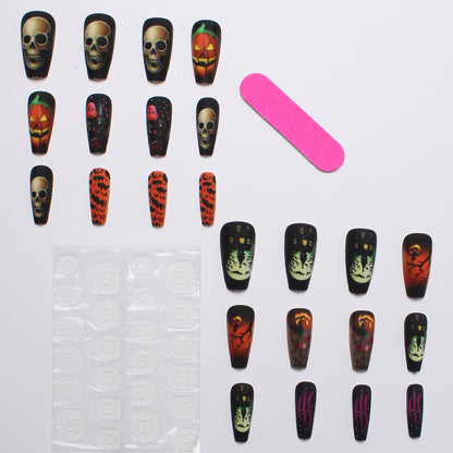 Kreatives Halloween Kunstnagel-Set Brehn