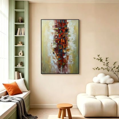 Moderne abstrakte gerahmte Leinwandkunst