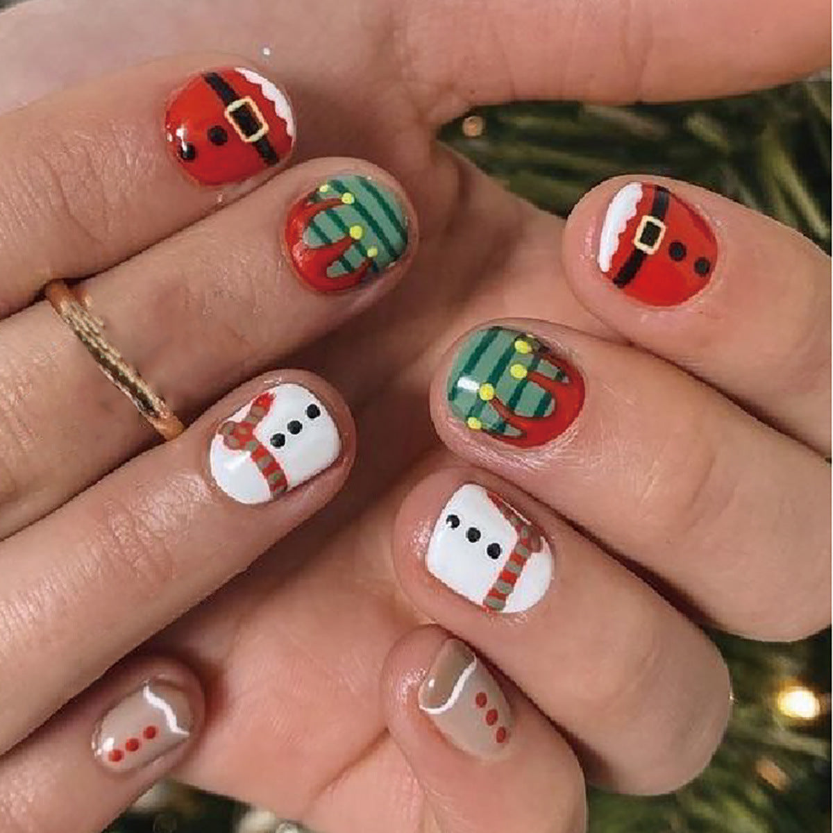 Festliches Feiertags-Nagelkunst-Set Brehn