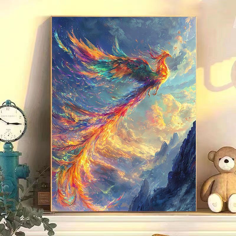 Abstract Phoenix Wandkunst Druck Brehn