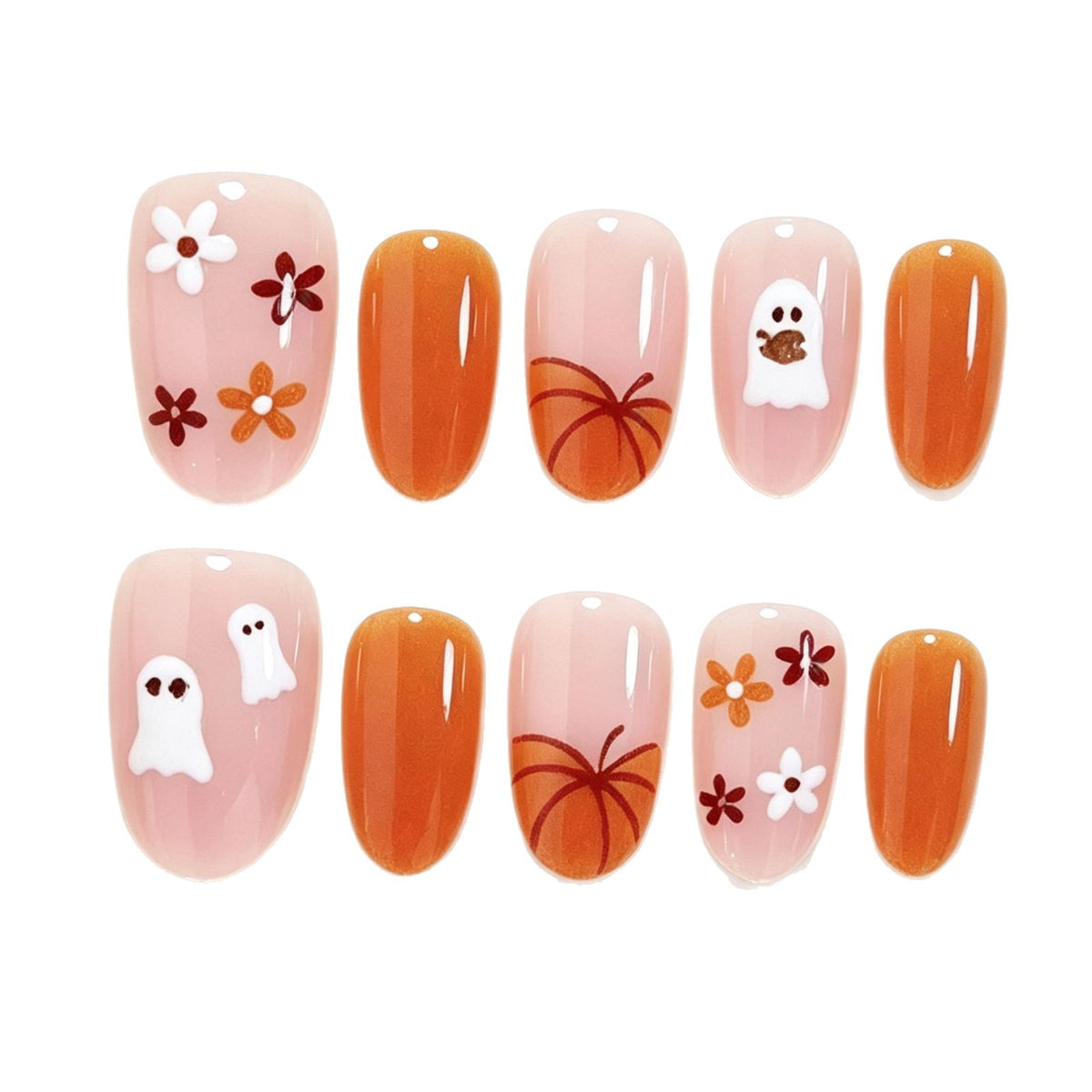Halloween-inspirierte dekorative Klebe-Nagelkunst Set Brehn