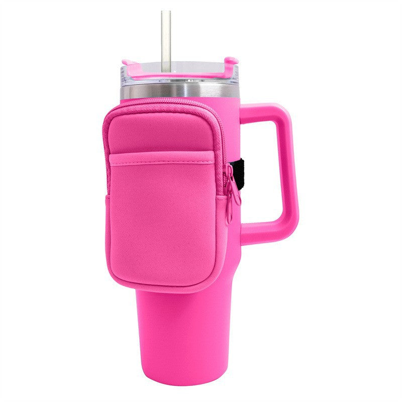 Unisex Getränkehalter mit praktischer Tasche Brehn