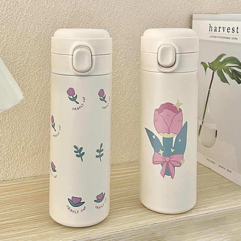 Damen Isoliertrinkflasche mit innovative Auslaufsicherung Brehn